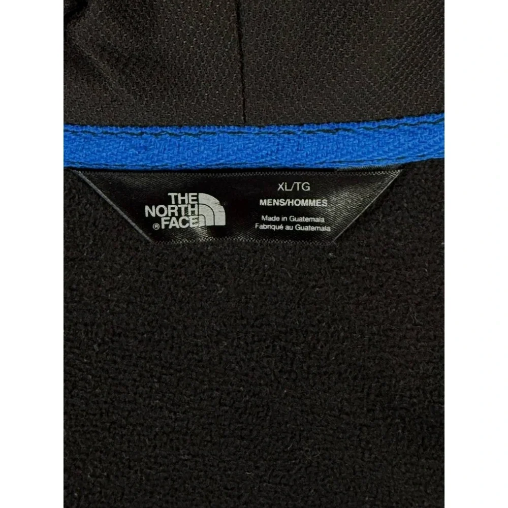 The North Face Mack Mays Full Zip Fleece Hoodie Black Blue Men's Size XL
